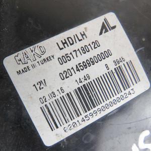 Feu antibrouillard arrière gauche 51718012 Fiat Punto Evo 2009-2012 (53559) - Product Image 3