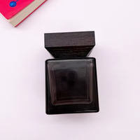 Bouteille diffuseur à roseaux en verre dépoli noir de 50 ml et 100 ml, personnalisable en gros, vide, pour huiles essentielles et arômes, avec bouchon