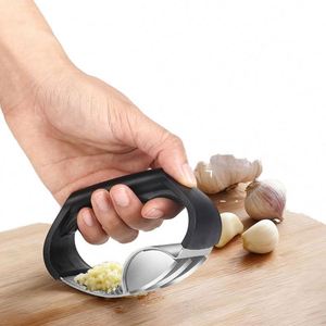 Stainless Steel Manual Garlic Press Crusher PP Plastic Vegetable <b>Kitchen</b> Accessories <b>Gadget</b> - Product Image 3