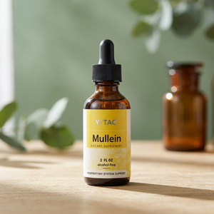 Gouttes de molène 2 fl oz, extrait liquide sans alcool, complément alimentaire pour le soutien du système respiratoire et la santé pulmonaire. - Product Image 1