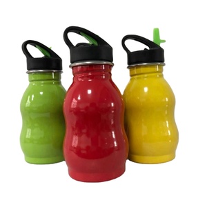 2023 prodotto di vendita caldo bottiglia d'acqua a forma di zucca a parete singola in acciaio inossidabile personalizzato <span class=keywords><strong>da</strong></span> <span class=keywords><strong>350</strong></span> <span class=keywords><strong>ml</strong></span> con coperchio - Product Image 1