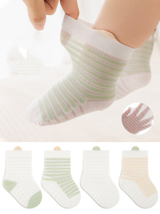 Calcetines Xiangyi al por Mayor, Calcetines de Algodón Finos y Transpirables para Bebé, Calcetines Tejidos para Niña - Product Image 2