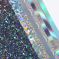 Papier cartonné holographique Sentao, papier métallique irisé, papier miroir, feuilles réfléchissantes, scrapbooking, affiche, bricolage, artisanat personnalisé