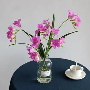 K-0388 Adhesive cloth 2 fork East Asian orchid home decoration ornaments floral wedding scene flowers East Asian orchid