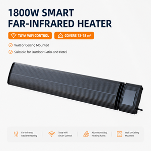 JHheatsup 1800W WiFi Tuya <span class=keywords><strong>Chauffage</strong></span> de Terrasse Extérieur Intérieur Panneau Chauffant Mural Électrique <span class=keywords><strong>Infrarouge</strong></span> avec 4 Niveaux de Puissance - Product Image 3