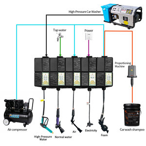 <span class=keywords><strong>Station</strong></span> de lavage de <span class=keywords><strong>voiture</strong></span> intégrée 5-en-1 - Eau haute pression, air, mousse et puissance tout-en-un - Product Image 1