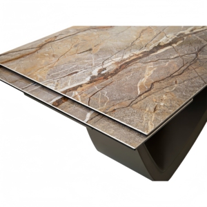 Grande <span class=keywords><strong>table</strong></span> de salle à manger fonctionnelle de <span class=keywords><strong>3</strong></span> <span class=keywords><strong>mètres</strong></span> de long, 10 places, plateau rectangulaire en marbre brillant, fabricant et grossiste de tables en Chine - Product Image 6