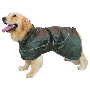 Pet Cape Waterproof <b>Dog</b> Jacket Medium Large Breed Winter <b>Warm</b> <b>Coat</b> Reflective Red Green Olive - Product Image 5