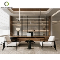 Ensemble de mobilier de bureau en forme de L au design populaire, bureau de direction, table de direction en forme de L, bureau moderne pour manager