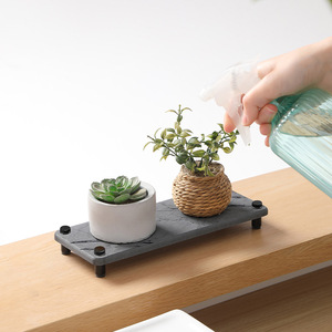 Estante de almacenamiento de <span class=keywords><strong>barro</strong></span> de diatomeas de mármol de lujo ligero baño tierra de diatomeas absorbente estera de secado rápido multifunción sostenible - Product Image 3