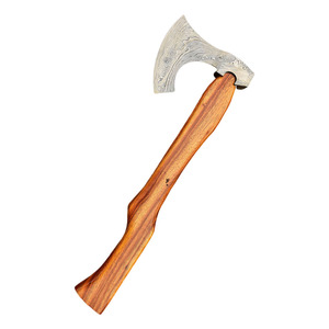 Damascus Steel Tactical Style <b>Axe</b> Hand Forged Wooden <b>Handle</b> Custom Packaging OEM Factory Direct Supply Custom Damascus <b>Axes</b> - Product Image 1