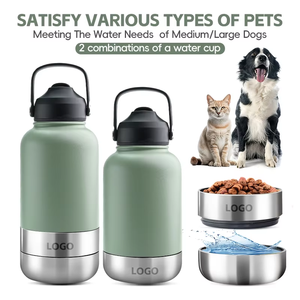 <span class=keywords><strong>2026</strong></span> 3-in-1 32oz Umweltfreundlicher Edelstahl Wasserdichter Hunde- & Katzen-Futternapf mit Wasserflasche und Schüsseln für Moderne Tragbare Outdoor-Reisen - Product Image 5