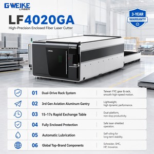 Machine de découpe laser à fibre CNC fermée 4000W AI LAS HIWIN pour la découpe de tôles en acier inoxydable – Offre Spéciale - Product Image 4