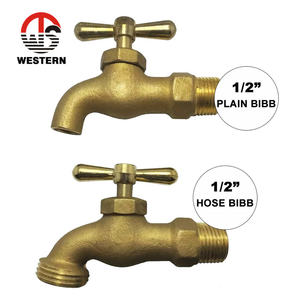 <span class=keywords><strong>Pas</strong></span> pour l'eau potable 1/2 pouces entrée de tuyau en fer mâle 3/4 sortie de tuyau mâle tuyau en laiton robinet à bavette - Product Image 4
