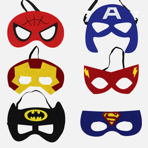 Partito puntini di fabbrica Costume personalizzato per festa di Halloween in feltro cartone animato <span class=keywords><strong>supereroe</strong></span> ragazza ragazzo bendata per bambini Festival vestire le maschere - Product Image 4