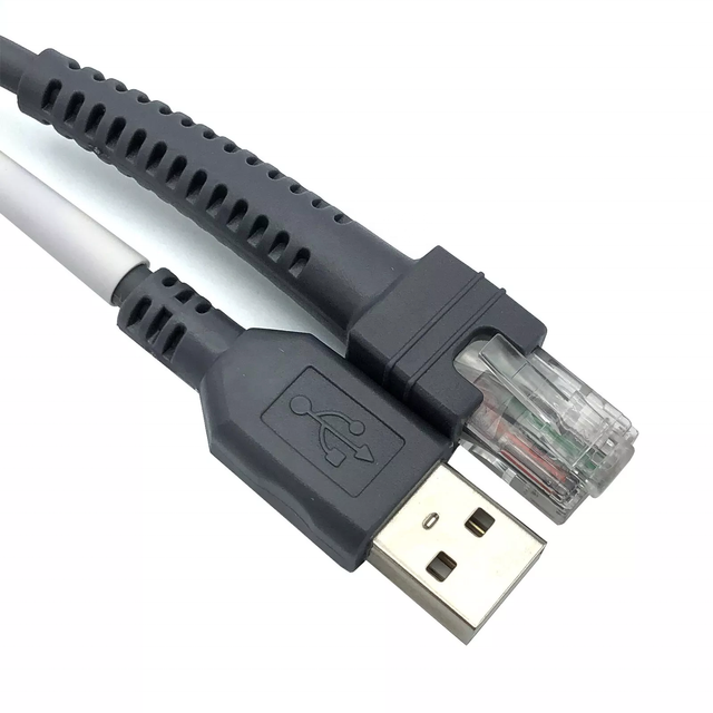 USB Cable for Barcode Scanner Symbol USB to Rj45 CBA-U01-S07ZAR