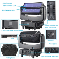 Beyond-luz beam 3 en 1 para escenario, foco LED de 768x0,5 w RGB, de 96x10w, con cabezal móvil, para bodas, conciertos, fiestas, opera y profesionales