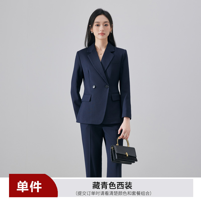 Navy blue suit