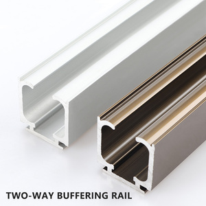 Herrajes para puertas correderas de Granero ocultas, Kit de rodillos de pista oculta montados en la pared Interior de cierre suave para rodillos de pista deslizante - Product Image 3