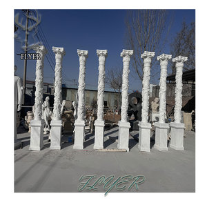 Trong Nhà Và Ngoài Trời Trang Trí Bằng Đá Cẩm Thạch Maiden Điêu Khắc Trụ Cột Hy Lạp Lady Khắc Điêu Khắc Bằng Đá Cẩm Thạch La Mã Cột Cho Bán - Product Image 2