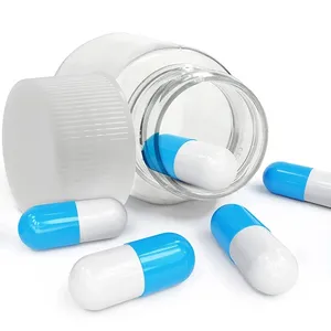 Botellas de pastillas de plástico con tapas de sellado para cápsulas Cosméticos y contenedores de almacenamiento de cocina