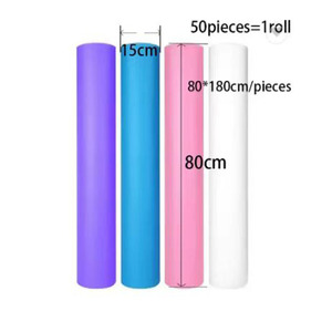 Materiali monouso cosmetico trasferimento lenzuola materiale bianco blu rosa PP laminato PE <span class=keywords><strong>Film</strong></span> per bella/spa - Product Image 4