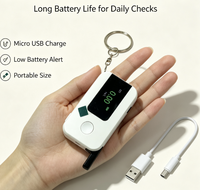 Airsense K1 CE RoHS Sensor Sel Bahan Bakar Presisi Tinggi Layar LCD Alkohol Breathalyzer Pengisian Daya USB Type-C Waktu Respons 5 detik