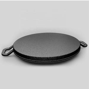 Poêle à <span class=keywords><strong>barbecue</strong></span> en <span class=keywords><strong>fonte</strong></span> <span class=keywords><strong>pour</strong></span> camping en plein air avec <span class=keywords><strong>plaque</strong></span> <span class=keywords><strong>de</strong></span> <span class=keywords><strong>cuisson</strong></span> en métal à double poignée et poêle à frire <span class=keywords><strong>pour</strong></span> <span class=keywords><strong>barbecue</strong></span> - Product Image 3