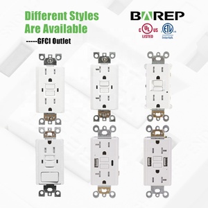 Presa Elettrica GFCI/GFI Nera Antimanomissione Standard USA da 20 Ampere, Doppia Presa di Corrente 20 Ampere - Product Image 4