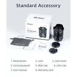 เลนส์ Viltrox 24 มม. F1.8 ฟิกซ์โฟกัส FE สำหรับกล้อง E-Mount ฟูลเฟรม จำนวน 9 ใบมีด 9 เลนส์ 11 กลุ่ม ขนาดฟิลเตอร์ 70 มม. จาก DF Wholesale - Product Image 6