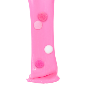 OEM High Quality pink Jelly Putty Non Sticky Slime Diy Making Slime Squish Toy with Pompon <b>Ball</b> Charms for Children - Product Image 5