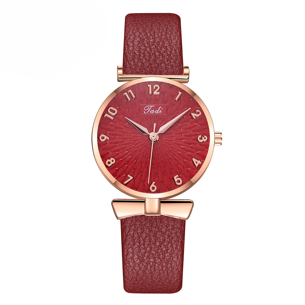 Reloj de pulsera de cuero para mujer, de cuarzo, de lujo, con correa  pequeña, venta al por mayor