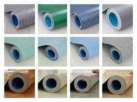 Revêtement de sol en PVC anti-rayures, épaissi, lisse et esthétique, ignifuge et imperméable, en rouleau.