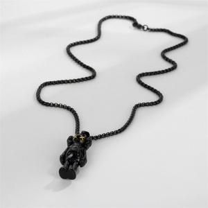 Trendy <b>Men</b> Boy Fashion Jewelry Stainless Steel Hip Hop Pendant Punk Clown Pendant <b>Necklace</b> - Product Image 5