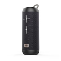 Nouveau haut-parleur stéréo compact sans fil cylindrique portable en tissu étanche avec caisson de basses