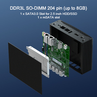 Hystou Gen 10. Nesil Özelleştirilebilir Intel I5-10310U Fansız Endüstriyel Mini Bilgisayar Win 11 SSD+HDD 3 Yıl Garantili Gigabit Ethernet Çift 2RS232
