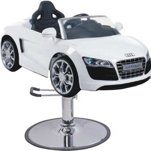 Cadeira de Estilo Branca para Meninos em Promoção; Cadeira de Barbeiro Infantil Clássica Hidráulica para Salão de Beleza e Produtos de Beleza - Product Image 1