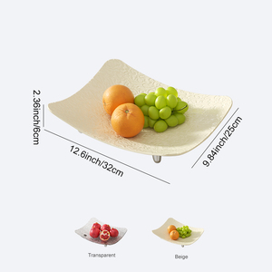 UFORU Grands plateaux <span class=keywords><strong>de</strong></span> séchage <span class=keywords><strong>de</strong></span> fruits en plastique Plateaux <span class=keywords><strong>de</strong></span> <span class=keywords><strong>présentation</strong></span> décoratifs pour fruits secs - Product Image 3