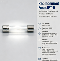 Fusible de remplacement JPT-D KB-SHN1196 compatible avec la machine à jet d'encre continu KGK CCS-R