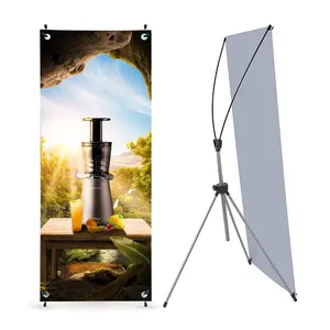 High Quality European Style X-Shape Banner Stand Adjustable Height Poster Display for Outdoor Advertising and Trade Shows