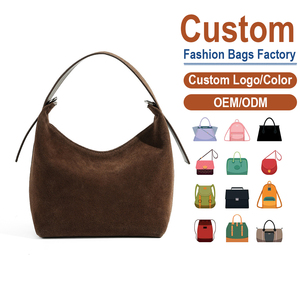 Sac bandoulière en cuir véritable, silhouette croissant, style rétro, sac à main haut de gamme, fabrication ODM - Product Image 1