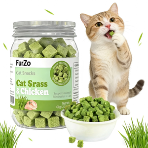Cibo Liofilizzato di Alta Qualità per Gatti: Pollo e Erba Gatta per la Salute Digestiva, Integratore Nutrizionale, Etichette Personalizzabili - Product Image 1