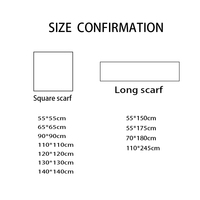 Écharpe en satin de soie de luxe personnalisée 14mm 90x90cm Bordure machine Imprimée recto-verso Designer