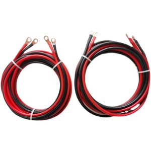 Câble de batterie en cuivre monoconducteur isolé et étamé, personnalisé de 4AWG à 12AWG, qualité automobile et marine avec cosses de borne de 3/8 pouces - Product Image 2