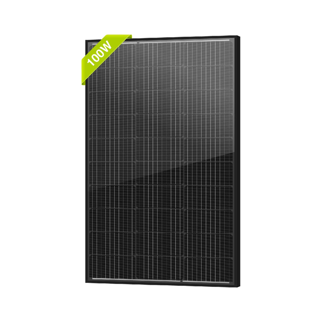 Bifacial 100 W 12V 10BB Monocrystalline Solar Panel High Efficiency Mono Module RV Marine Boat Off Grid