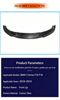 Spoiler Anteriore in Fibra di Carbonio Stile HM per BMW Serie 5 F10 F18 Base 2010-2016