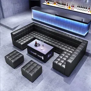 Роскошный индивидуальный ночной клуб бар Ktv Lounge Ресторан кожаная будка сидения для вечеринки Клубная скамейка диваны наборы