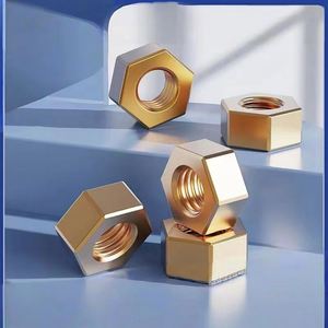 Đồng Nut Brass hình lục giác HEX Bolt Brass vít Nut M2 M2.5 M3 M4 M5 M6 M8 M10 M12 M16 - Product Image 6
