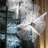 Lustres suspendus de luxe au design moderne pour hall d'hôtel, contrôle par interrupteur, pour lieux de mariage, grands lustres personnalisés en métal et verre, garantie 3 ans