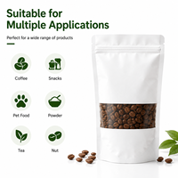 Sachets Doypack refermables à fermeture éclair en feuille de PE monofilament avec trou de suspension pour poudre de matcha et thé matcha, pour la vente au détail en supermarché